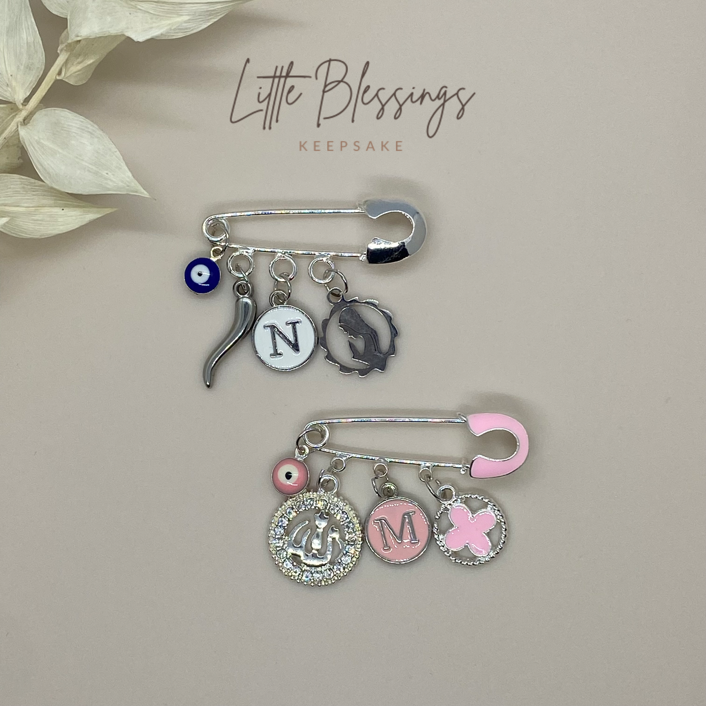MINI EVIL EYE CHARM SILVER