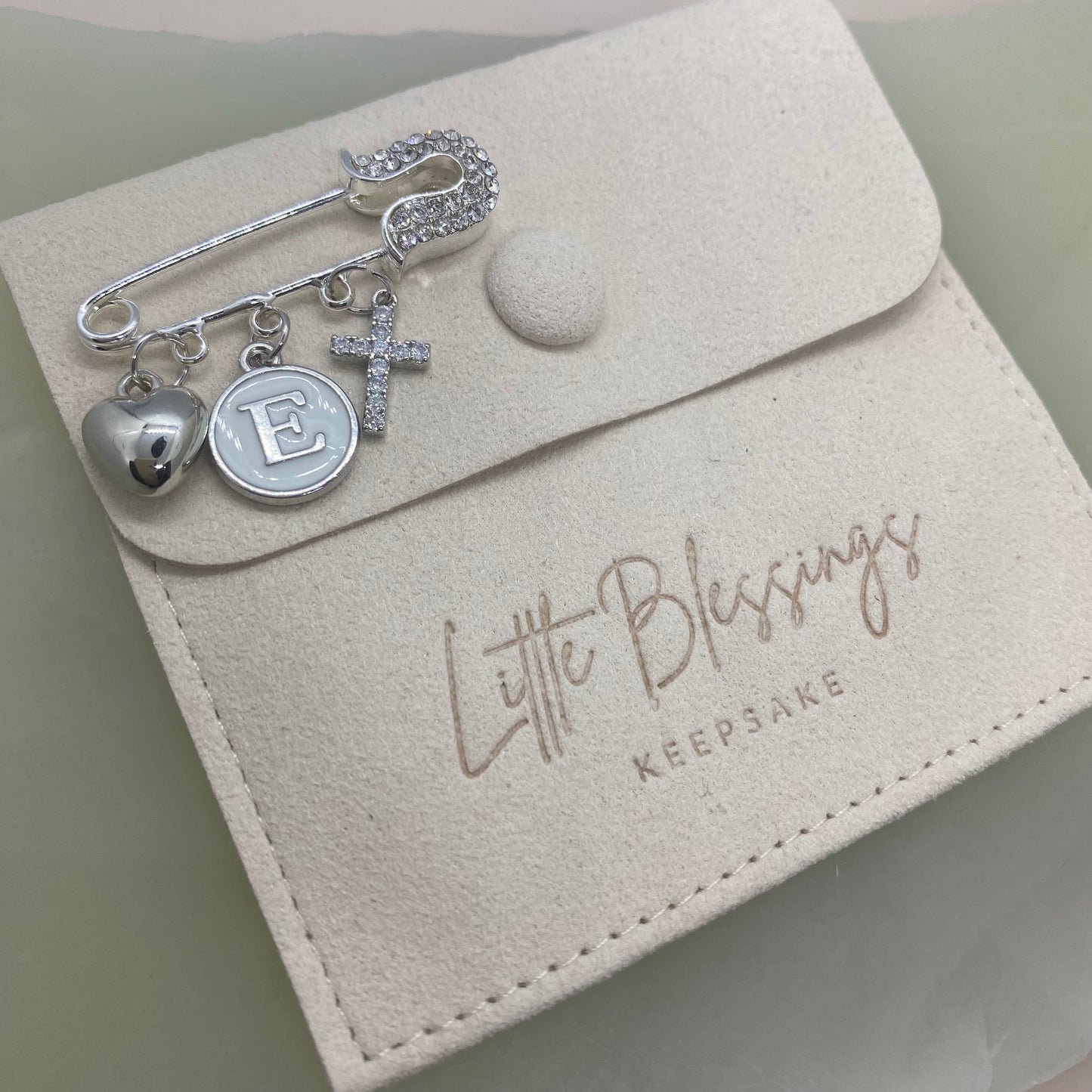 DIAMANTÉ CROSS CHARM