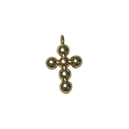BUBBLE CROSS CHARM