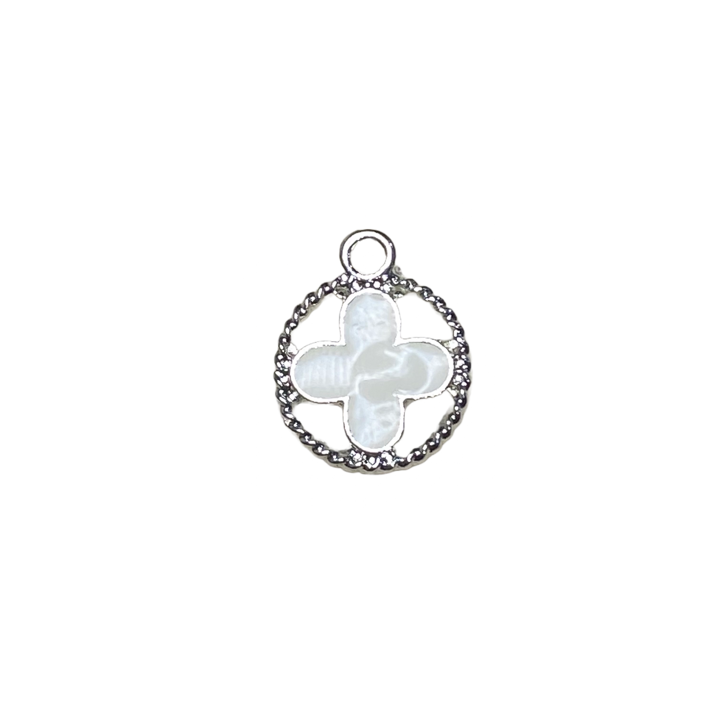 SILVER CLOVER CHARM