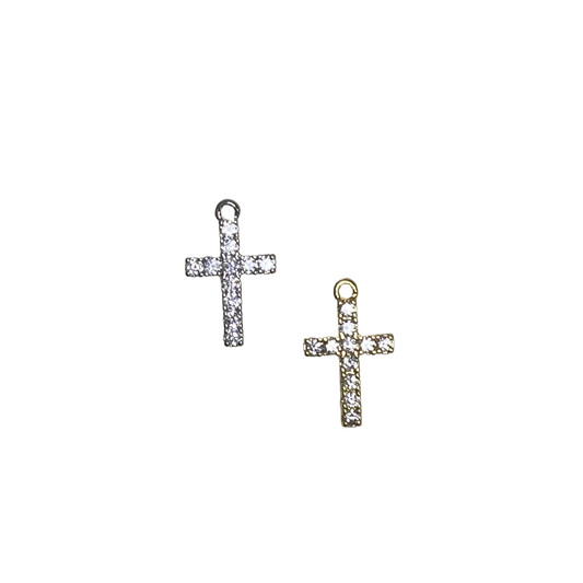 DIAMANTÉ CROSS CHARM
