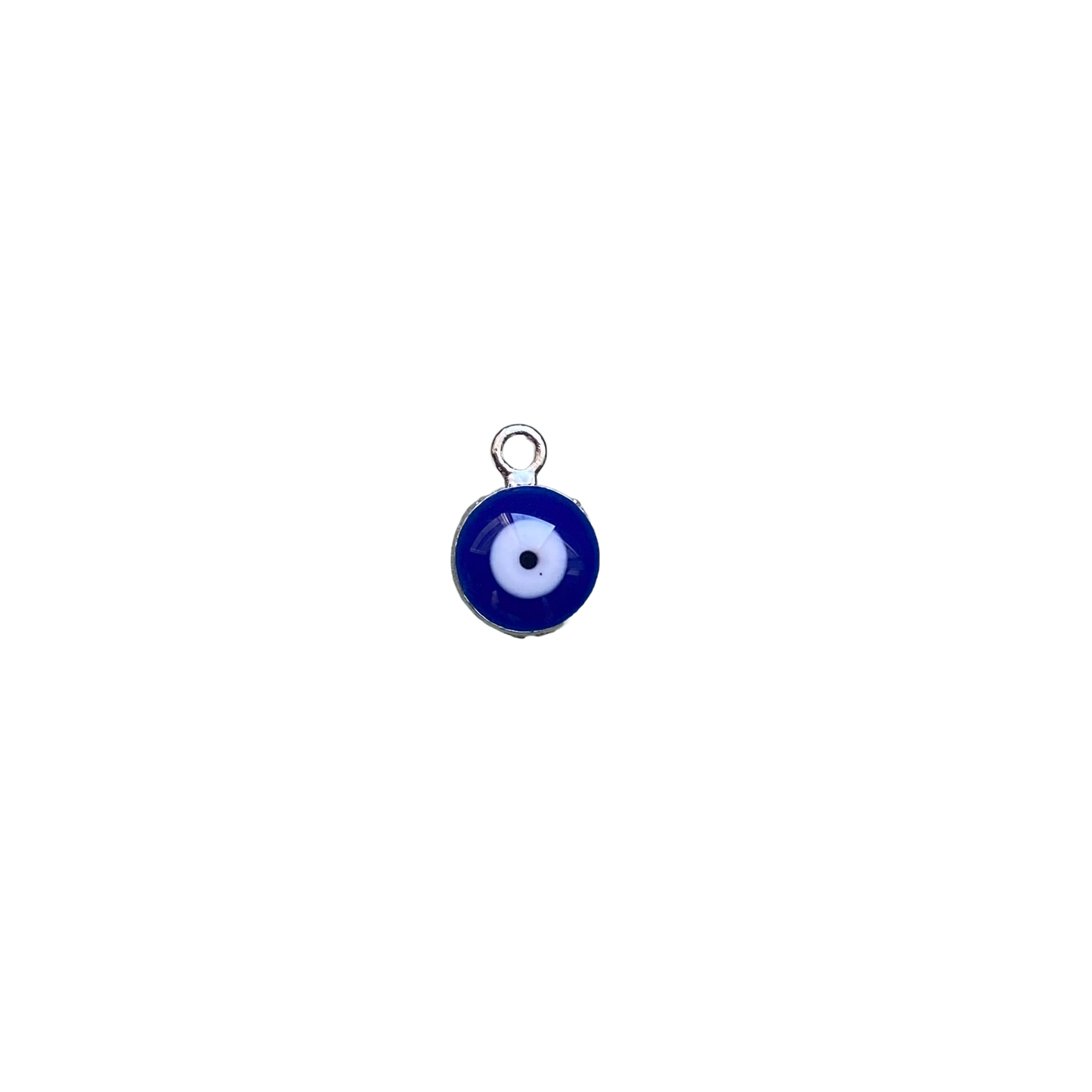 MINI EVIL EYE CHARM SILVER