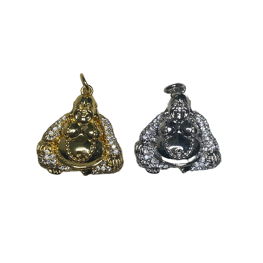 DIAMANTÉ BUDDHA CHARM