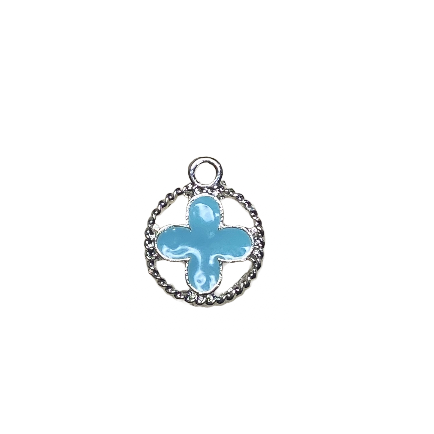 SILVER CLOVER CHARM