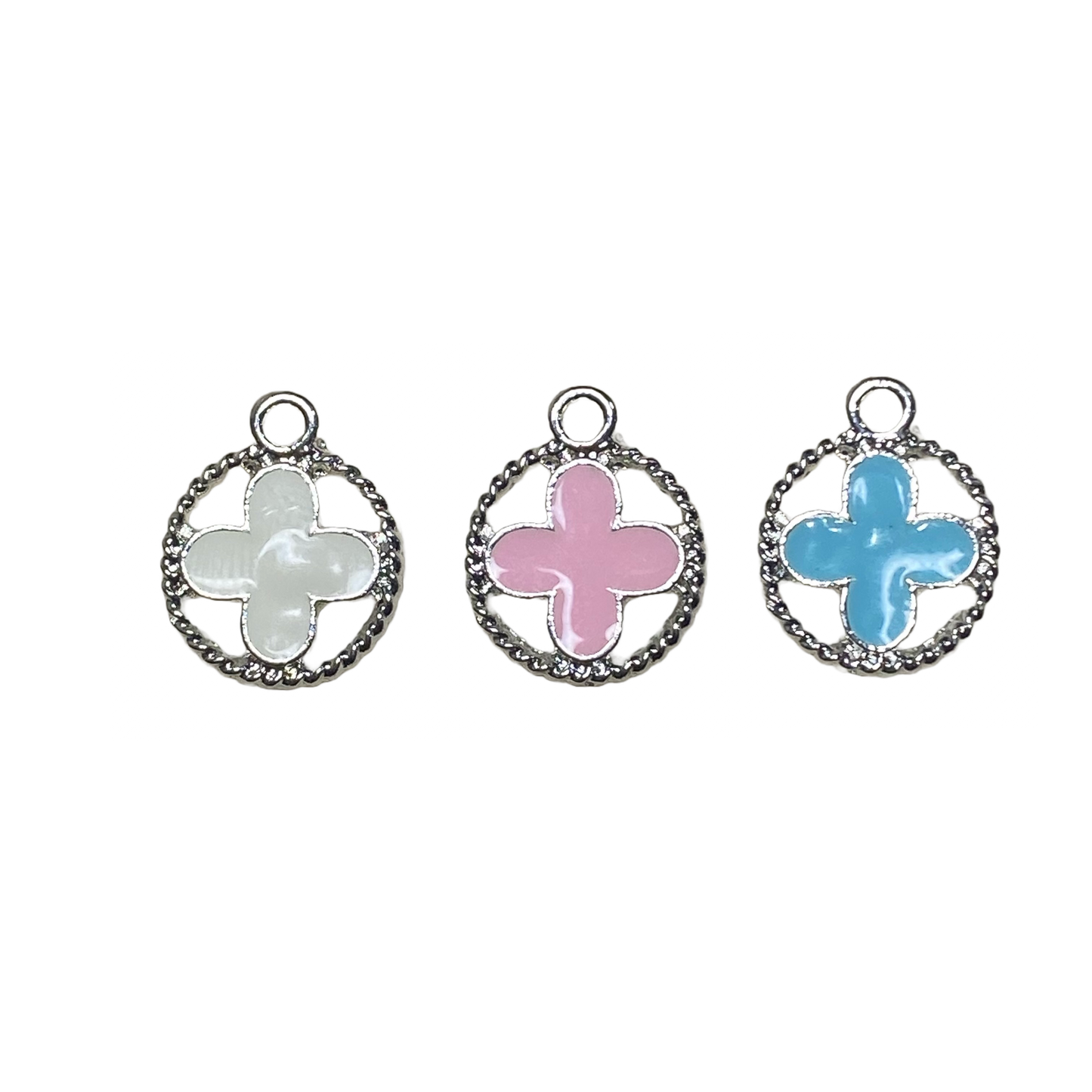SILVER CLOVER CHARM