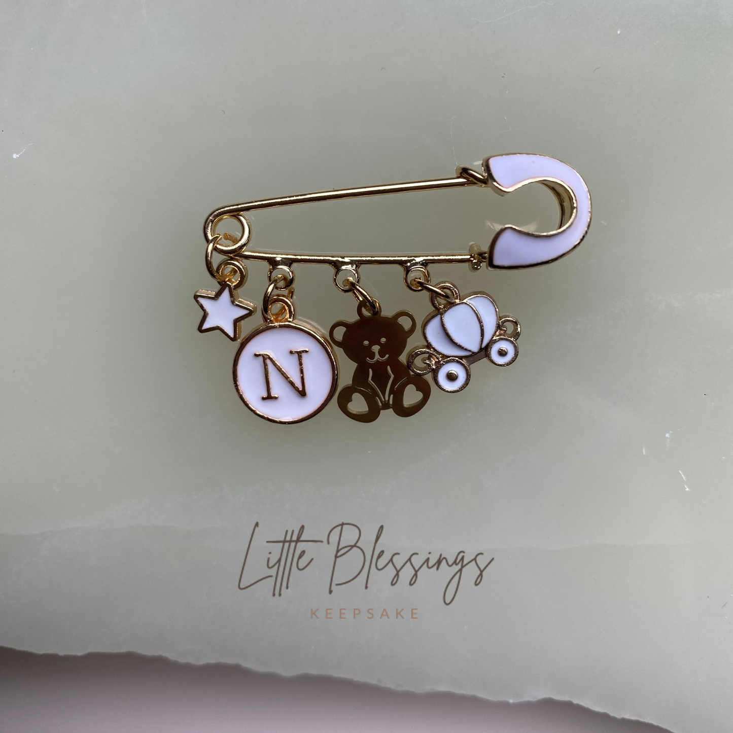 GOLD ENAMEL PIN