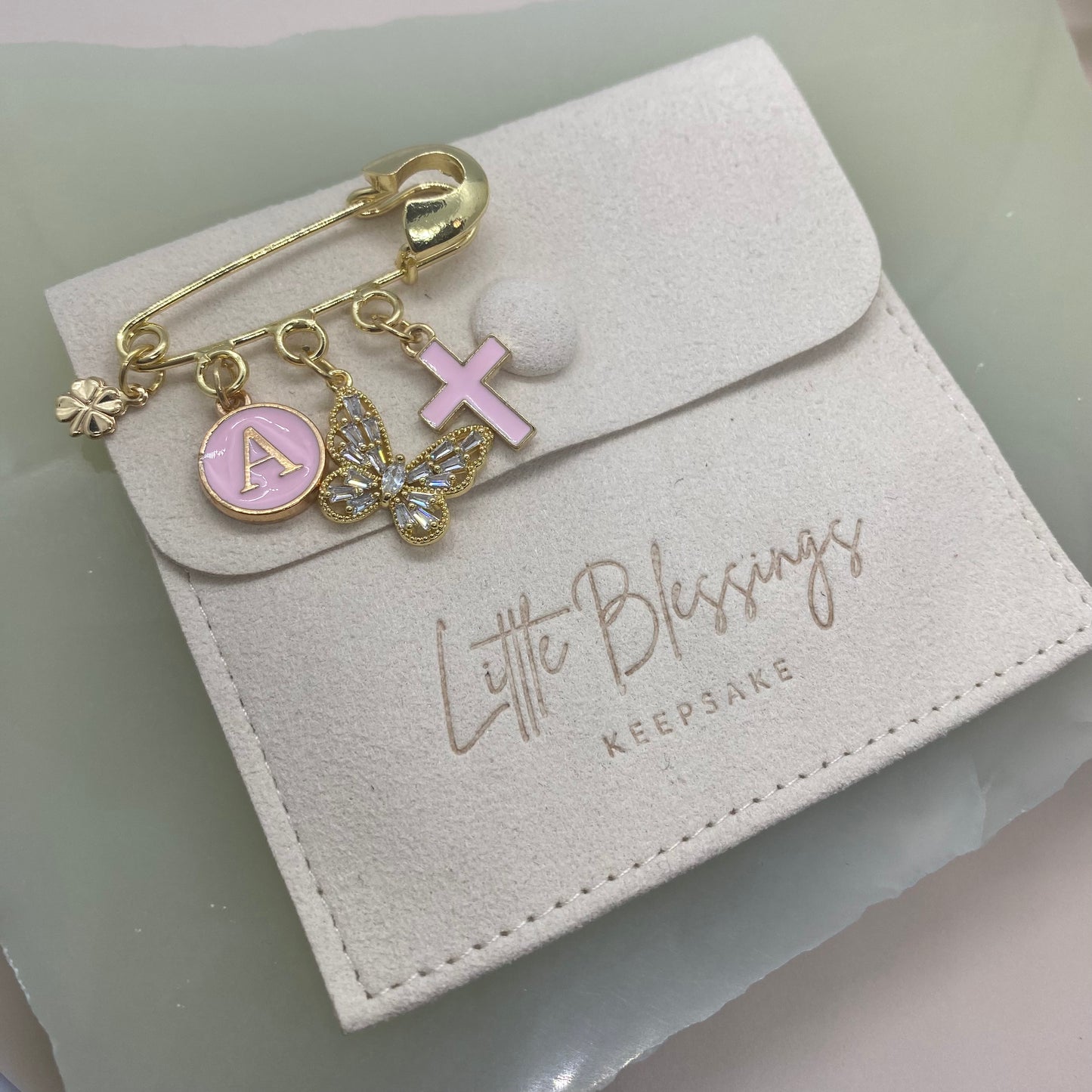 DIAMANTÉ BUTTERFLY CHARM