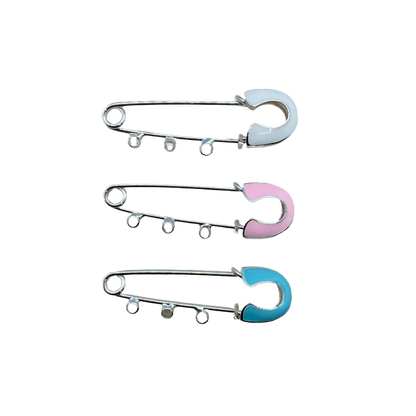 SILVER ENAMEL PIN