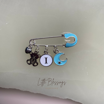 SILVER ENAMEL PIN
