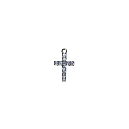 DIAMANTÉ CROSS CHARM