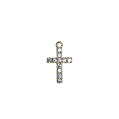DIAMANTÉ CROSS CHARM