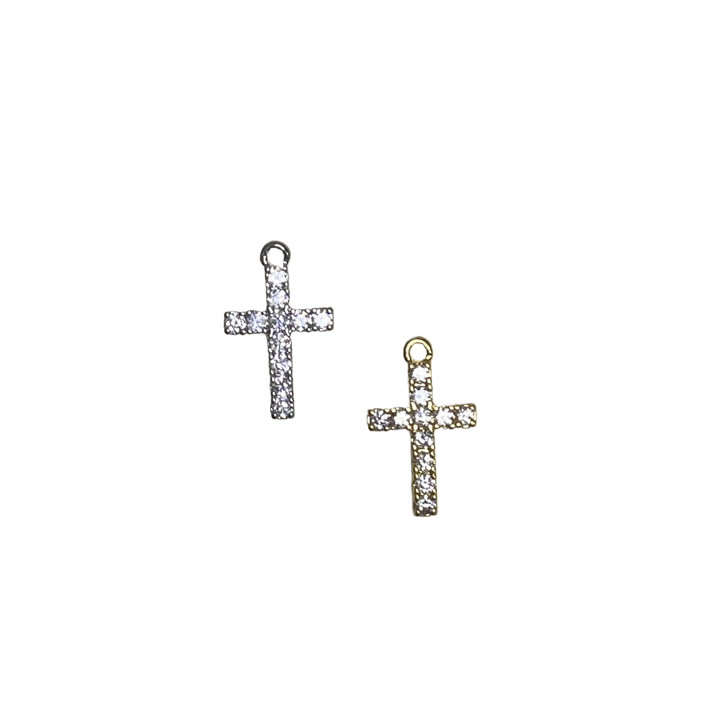 DIAMANTÉ CROSS CHARM