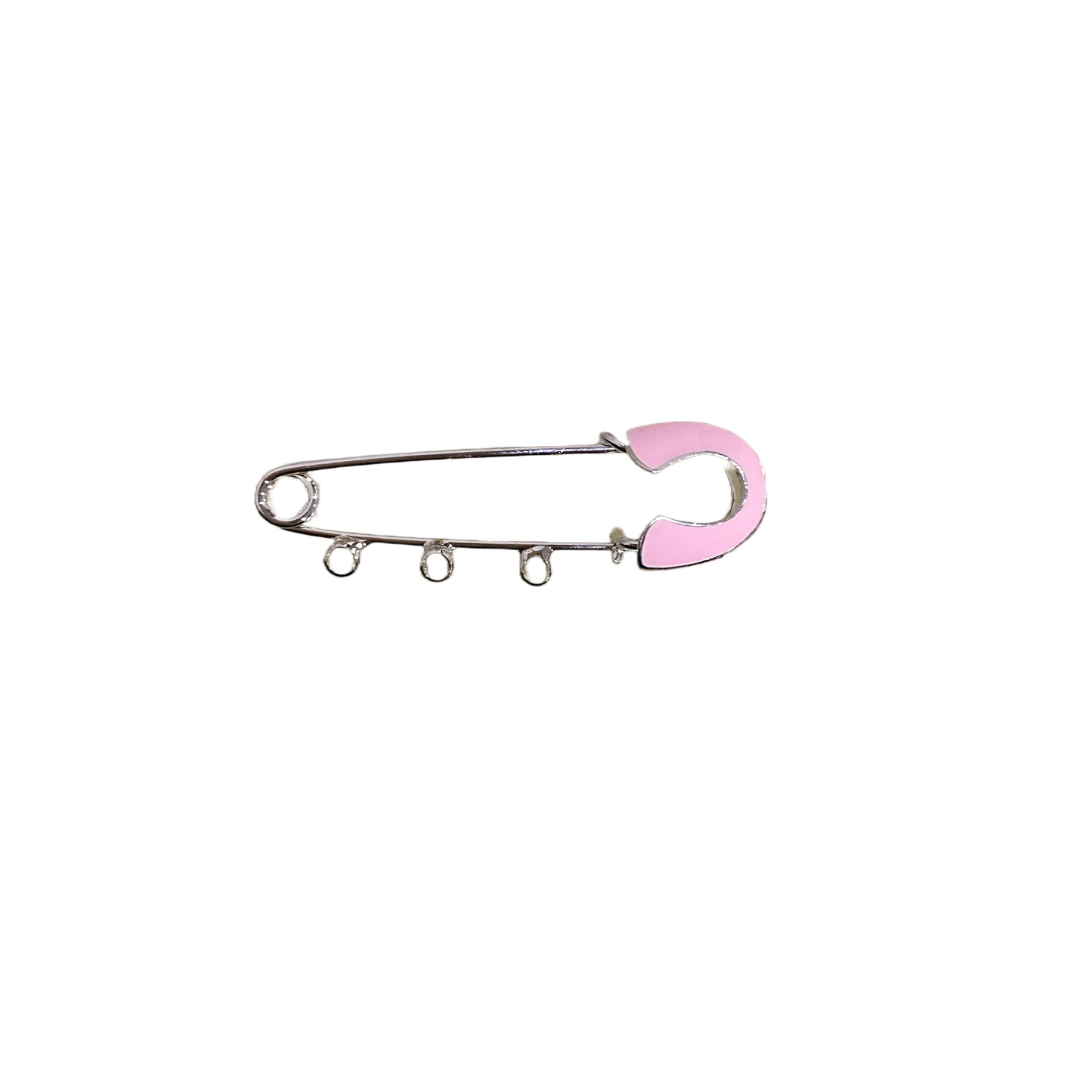 SILVER ENAMEL PIN