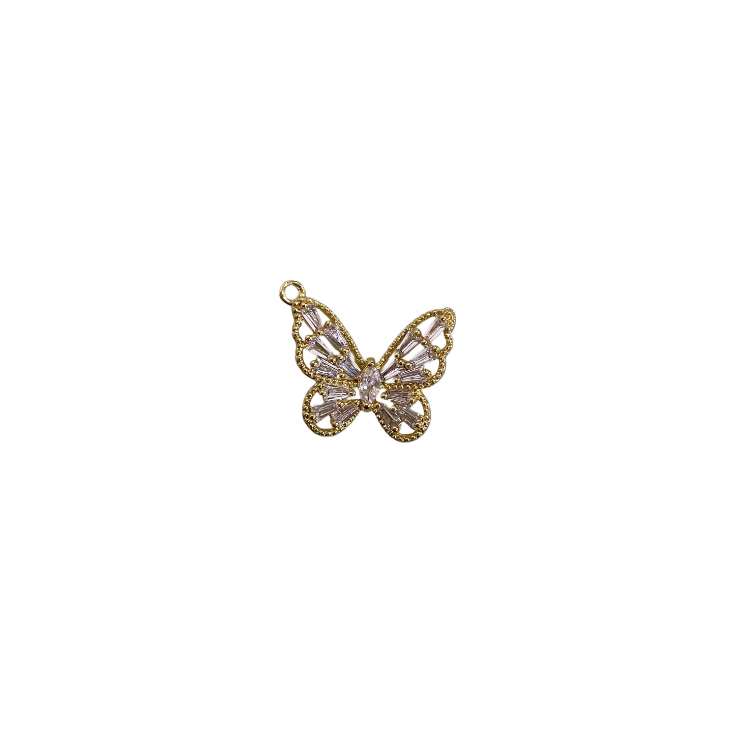 DIAMANTÉ BUTTERFLY CHARM