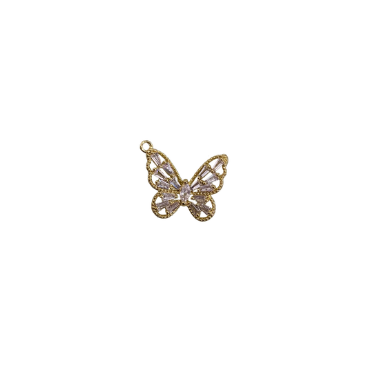 DIAMANTÉ BUTTERFLY CHARM