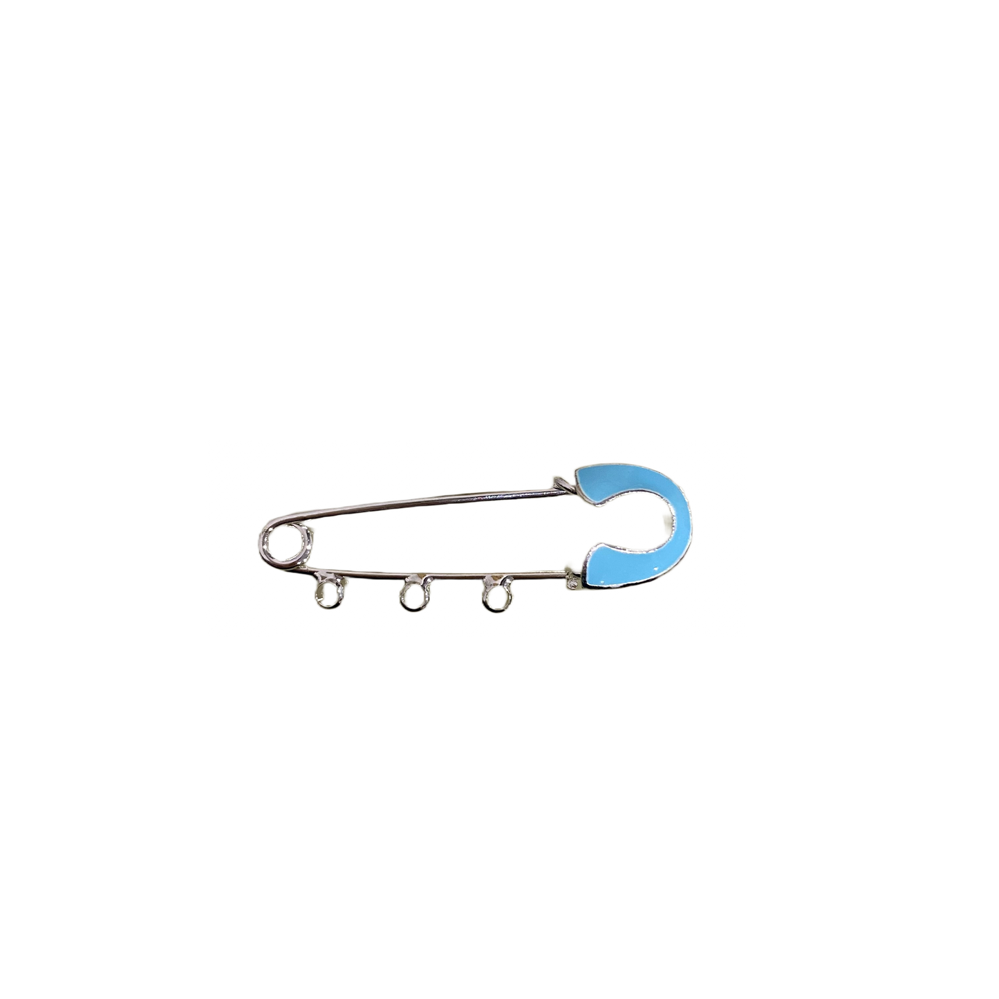 SILVER ENAMEL PIN