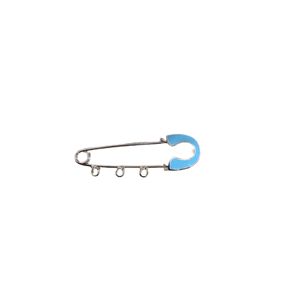 SILVER ENAMEL PIN