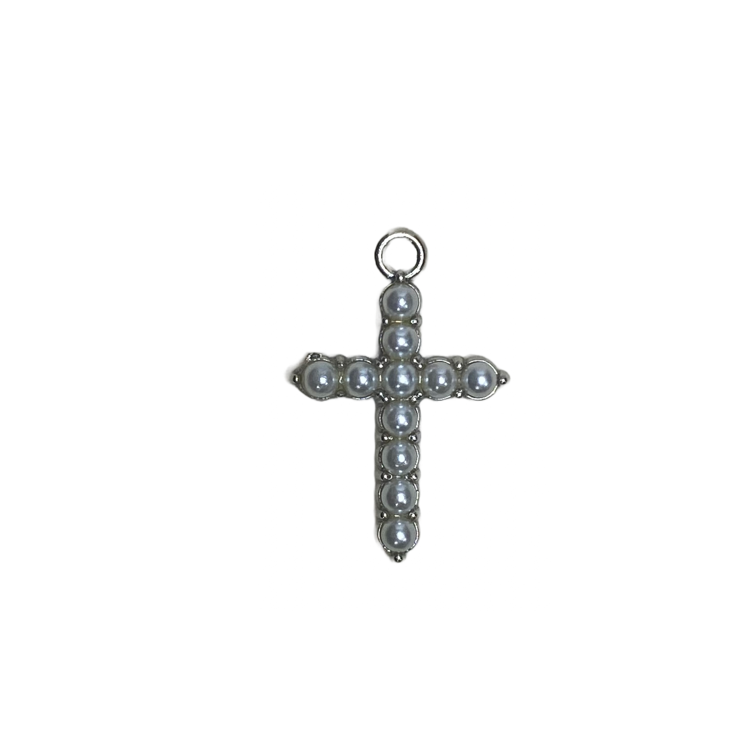 PEARL CROSS CHARM