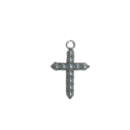 PEARL CROSS CHARM