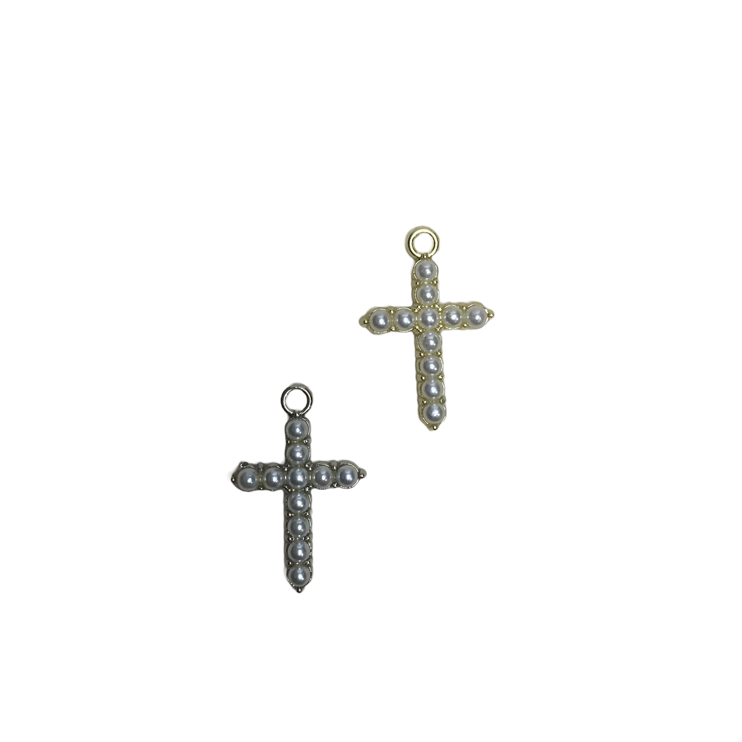 PEARL CROSS CHARM